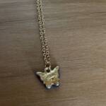 Black Butterfly Back butterfly pendant