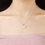 Blue Butterfly Model butterfly pendant