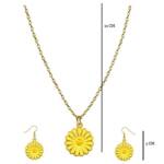 Yellow Daisy Size necklace set