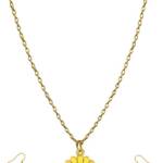 Yellow Daisy full necklace set
