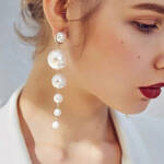 pearl drop earrings