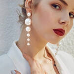 pearl drop earrings
