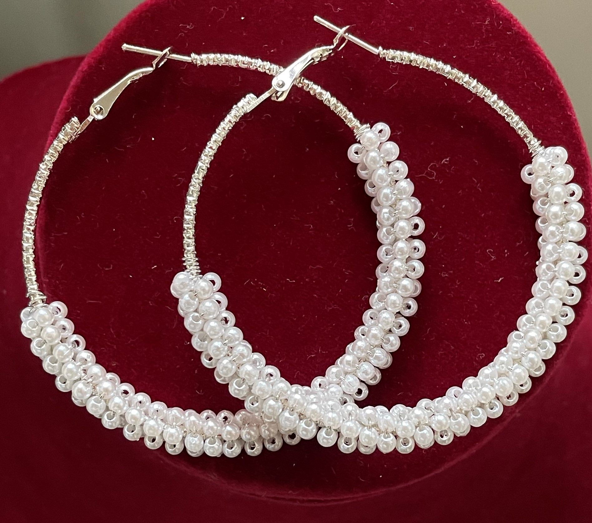 pearl earrings design