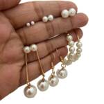 pearl earrings combo pearl earrings combo