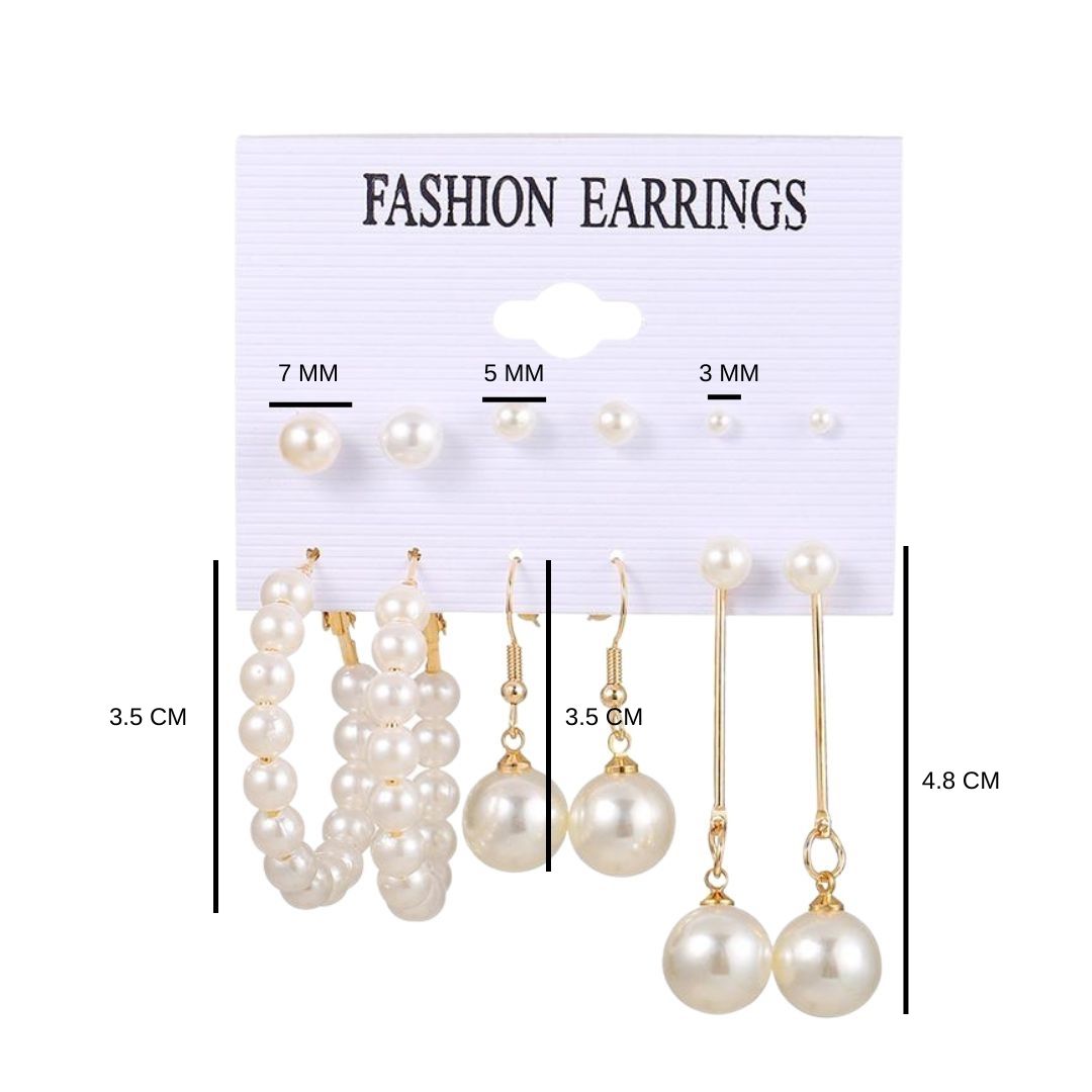 pearl earrings combo