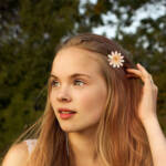 pastel flower hair clips set pastel flower hair clips set