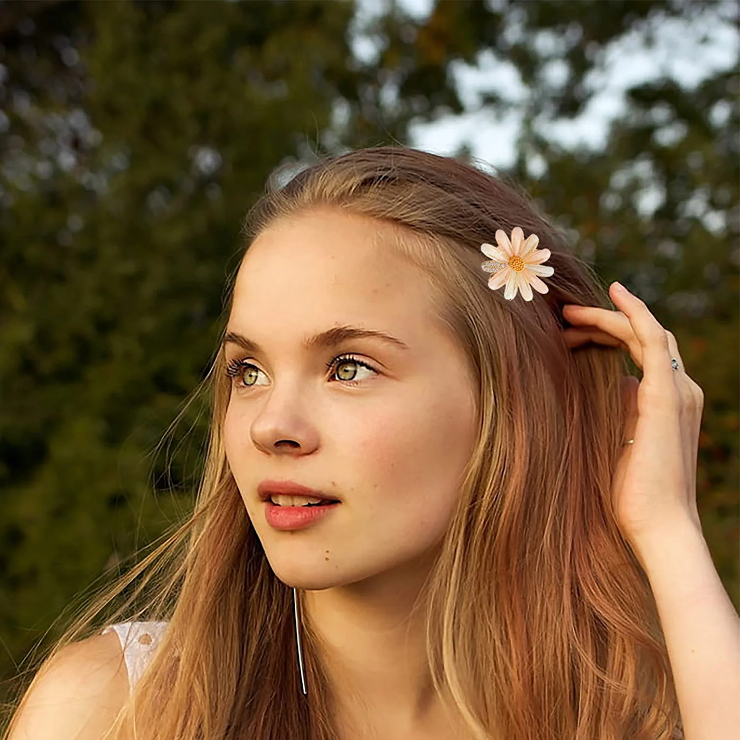 pastel flower hair clips set pastel flower hair clips set