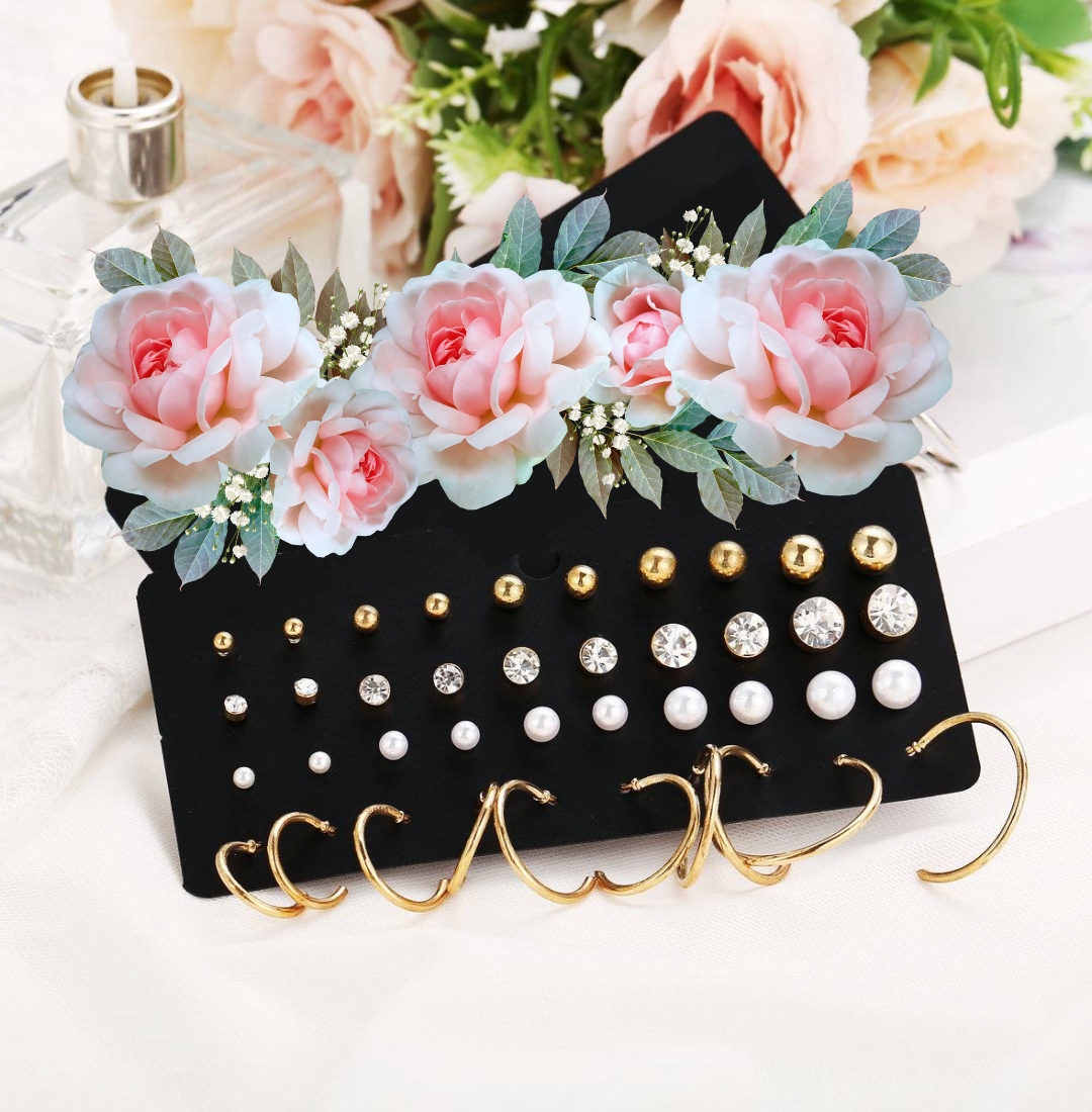 Versatile 20 Pair Earrings Set