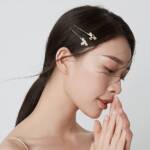 Korean pearl flower hair clips set Korean hair clips