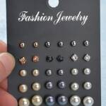 assorted stud earrings