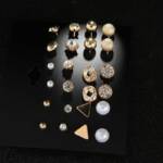 assorted 12 pair stud earrings set assorted 12 pair stud earrings set