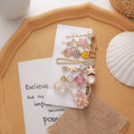 pink hair clips set pink hair clips set