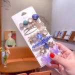Korean starfish hair clips set