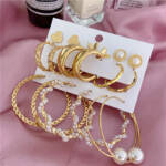 trendy gold plated earrings set trendy gold plated earrings set