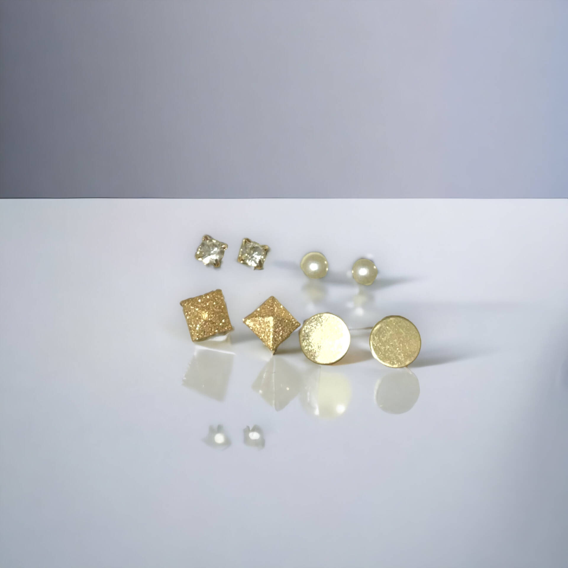 double chain necklace with studs