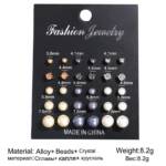 assorted stud earrings