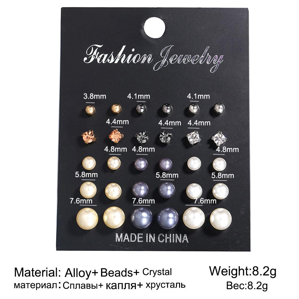 assorted stud earrings