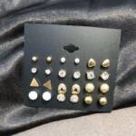 assorted 12 pair stud earrings set assorted 12 pair stud earrings set