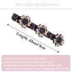 Colorful crystal clover hair clip Colorful crystal clover hair clip