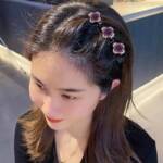 Braided petal hair clip set Braided petal hair clip set