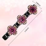 Braided petal hair clip set Braided petal hair clip set