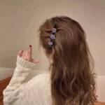Colorful crystal clover hair clip Colorful crystal clover hair clip