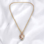 Heart Pendant with Gold Chain Heart Pendant with Gold Chain