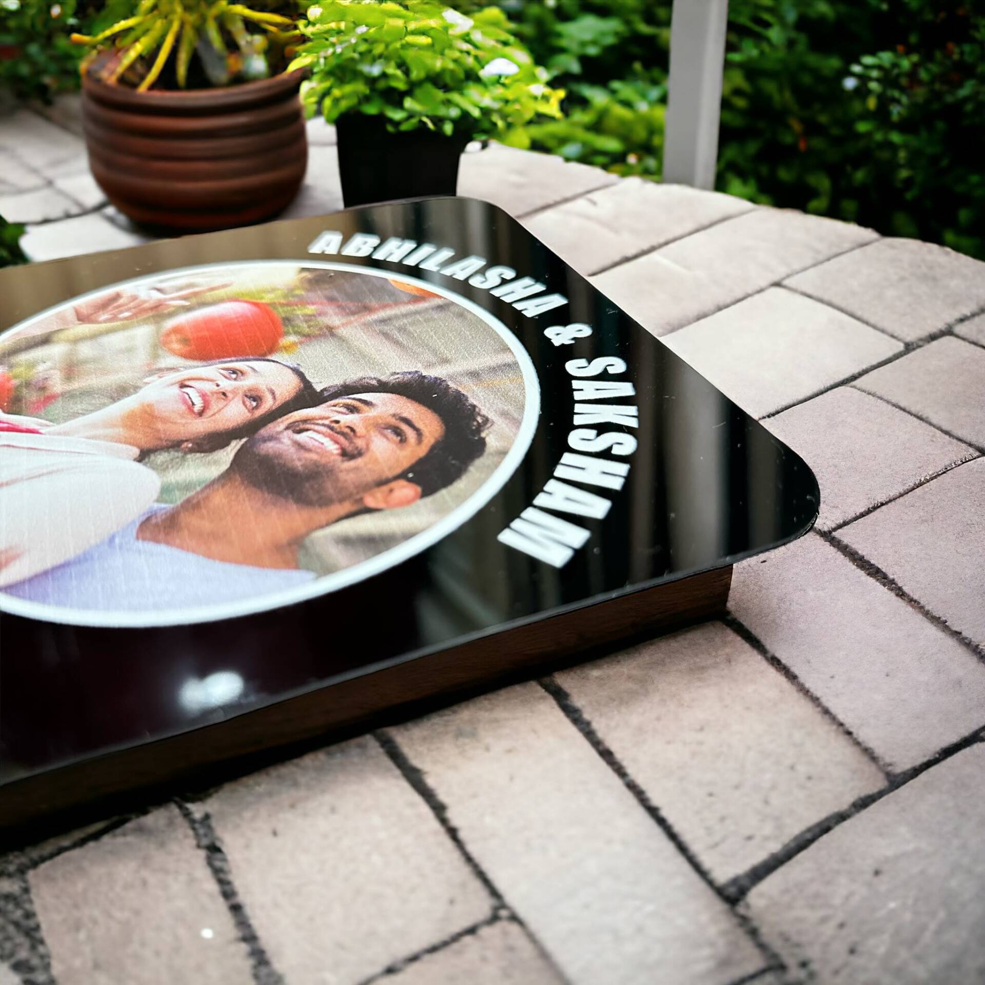 Beautiful Personalized Acrylic Photo Frame with Spotify Code - Image 6