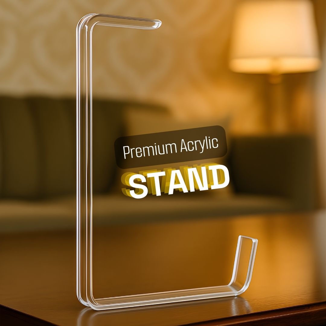 Luxurious Custom Acrylic Photo Frame with Acrylic Stand - Image 2