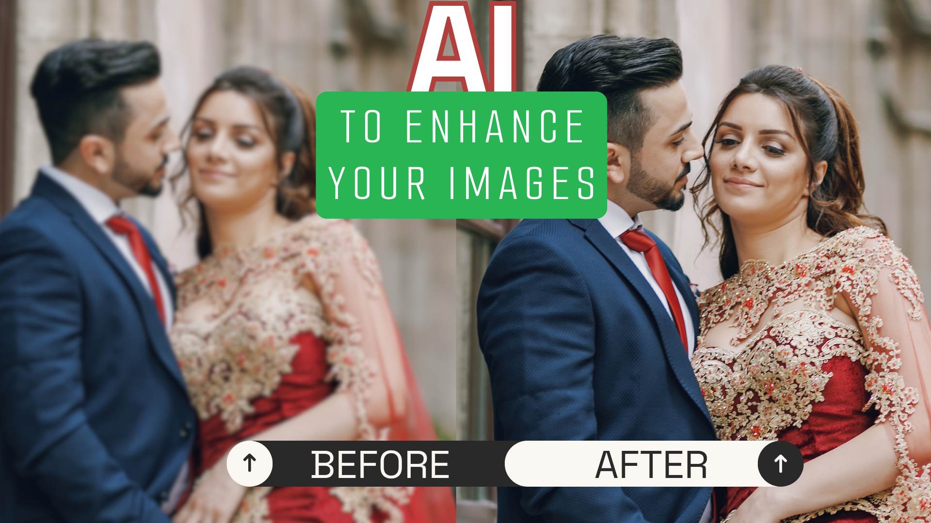 Acrylic frame before and after comparison