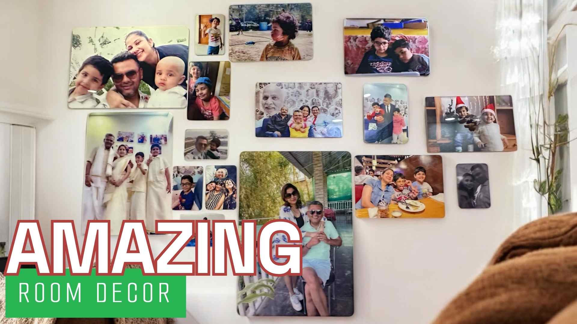 Acrylic frame displayed in a modern room decor setting