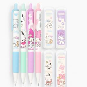 Tresneria Kids Cartoon Clutch Pencil Set with 0.7mm Refills | Mechanical Pencils with Bonus Graphite Lead Box