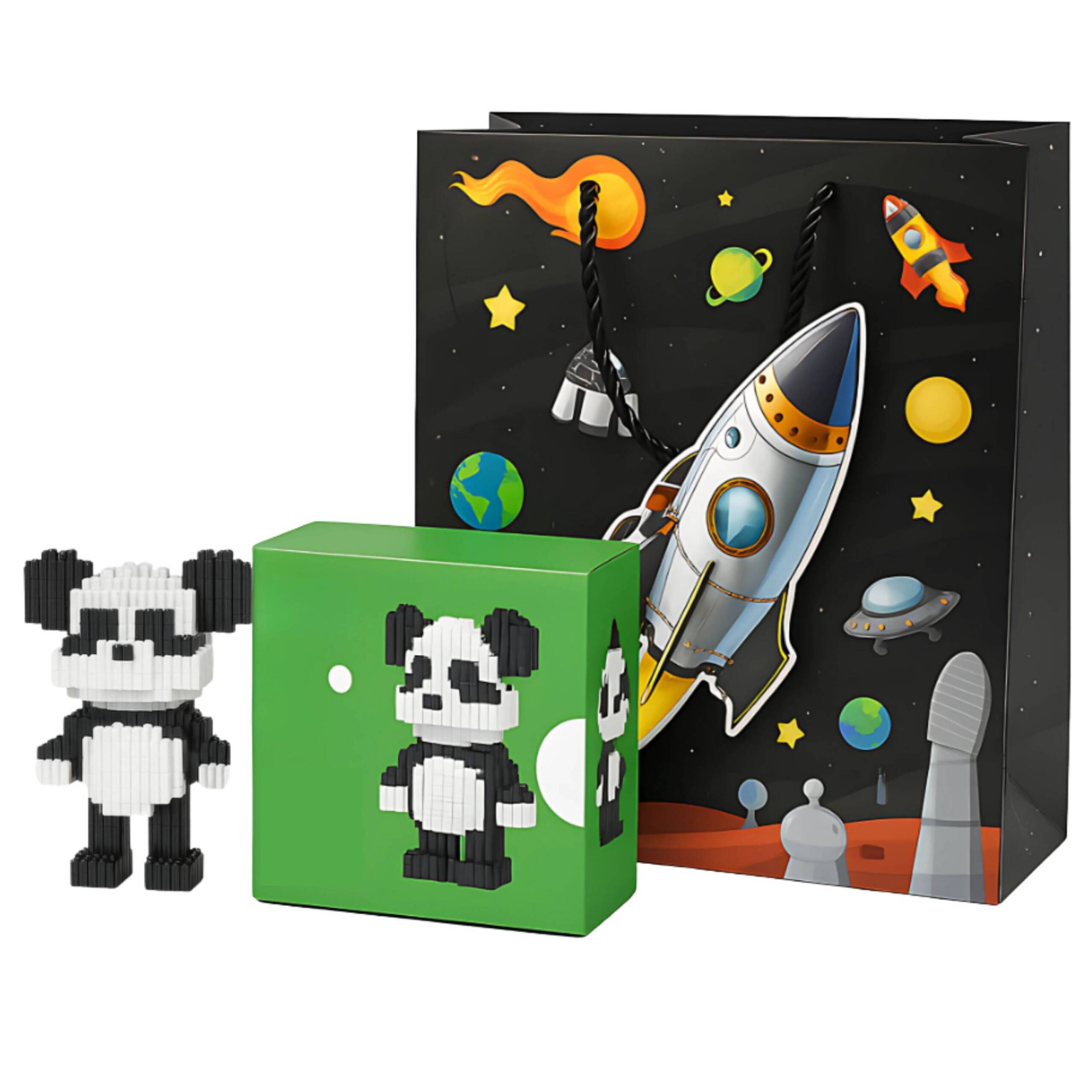 Rocket black beg 1 Panda Return Gift Set