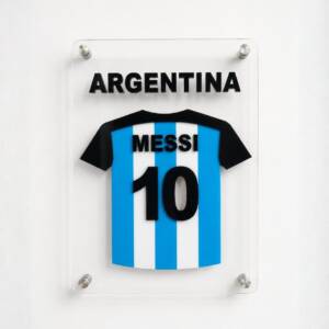 Messi Argentina Jersey Wall Art
