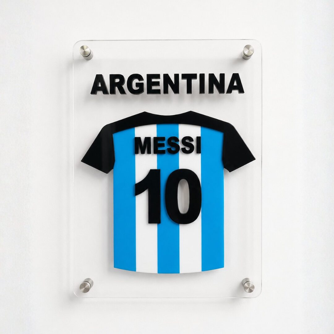 Messi Argentina Jersey Wall Art