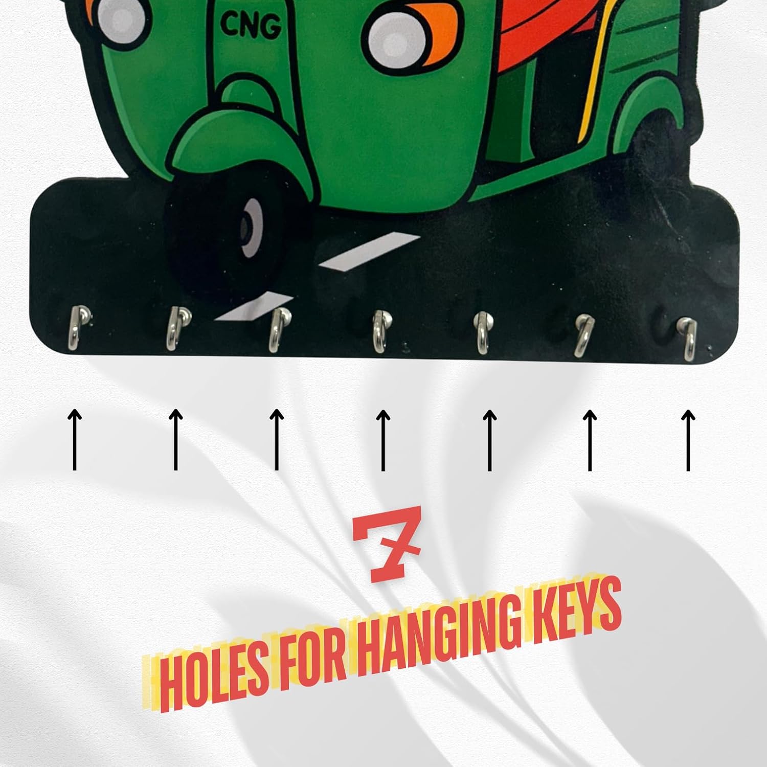 Tuk Tuk Key Holder Design – Wall-Mounted Decorative Hook Organizer for Home - Image 4