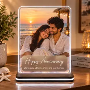 Personalised Anniversary LED Photo Frame