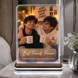 Personalised Best Friend LED Photo Frame