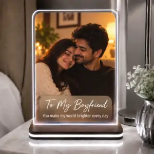 Personalised Boyfriend LED Photo Frame