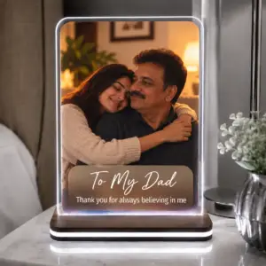 Personalised Dad LED Photo Frame