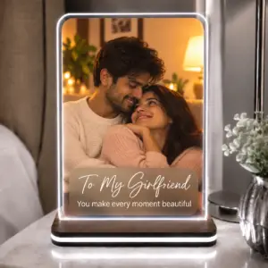 Personalised Girlfriend LED Photo Frame