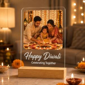 Personalised Diwali Acrylic Photo Frame